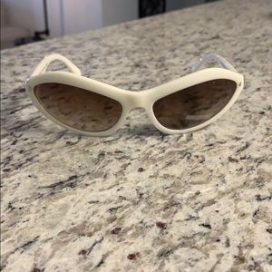 White Prada spr05n sunglasses